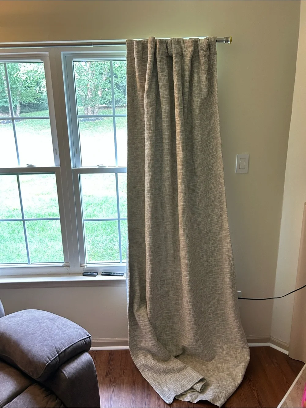 Set of West Elm Textured Blackout Curtains 100% cotton 48 in x 96 in